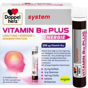 DOPPELHERZ Vitamin B12 Plus system Trinkampullen